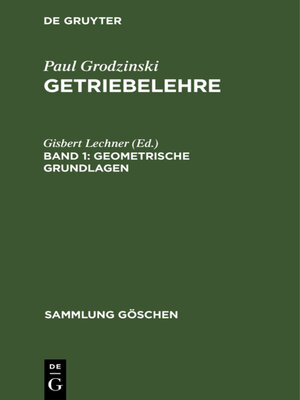 cover image of Geometrische Grundlagen